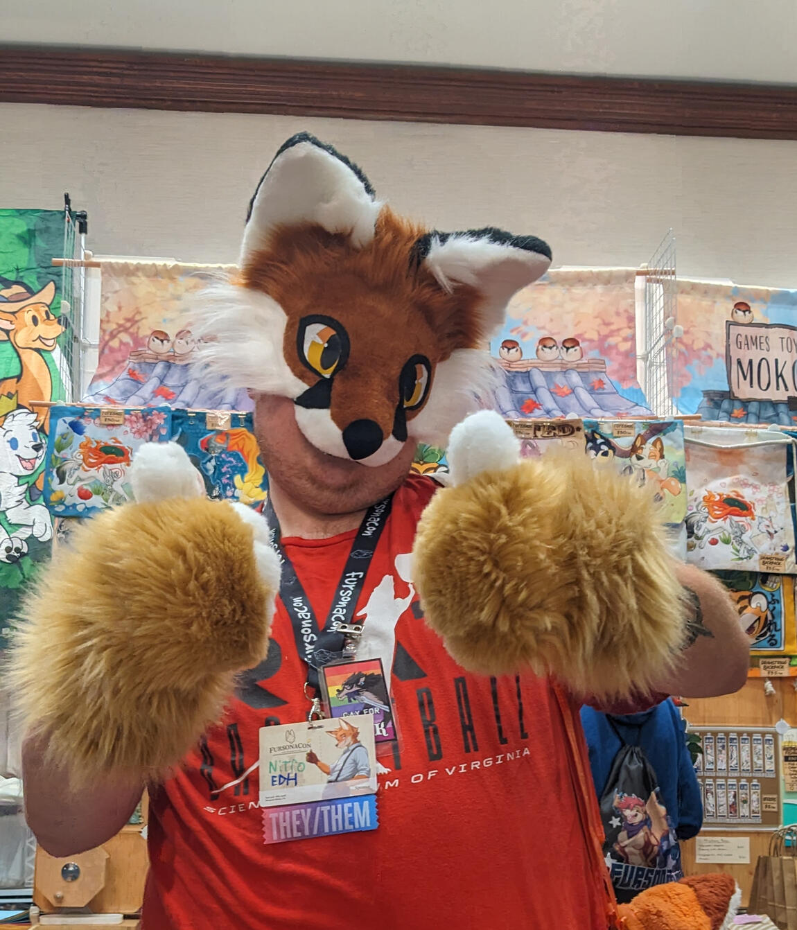 happy new mask and paws owner!